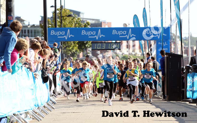 Start of the 2012 BUPA Mini Great North Run. 